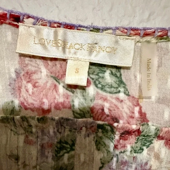 LoveShackFancy Cream Floral Blouse - Picture 5 of 8